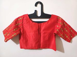 💥🆕️ Red Embroidered Blouse