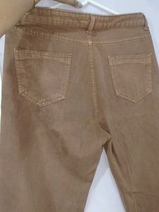 Brown Straight Leg Jeans