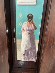 Lavender Lehenga Choli Set