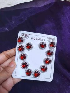 Ruby Red Jewellery Set