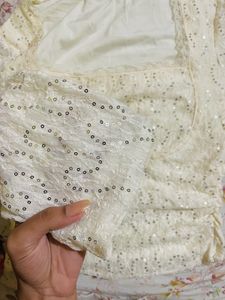 Pretty Lace Cream Top
