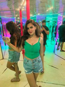 Green Knit Tank Top