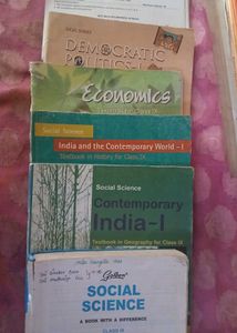 (IX) ALL SST BOOKS AND A GUIDE BOOK & Sample Paper