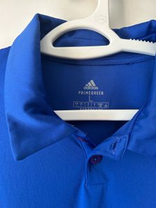 Adidas Blue &amp; Black Polo Active Shirt