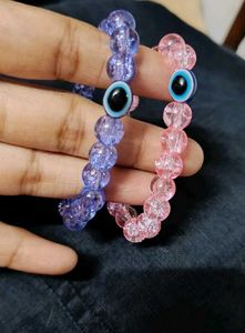Evil Eye Beaded Bracelets (Set of 2)