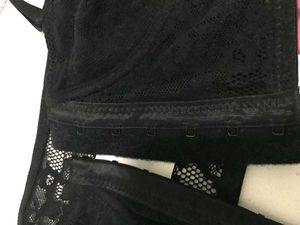Black Sexy Lace Detail Corset Bra