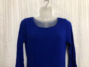Cable &amp; Gauge Blue Long Sleeve T Shirt