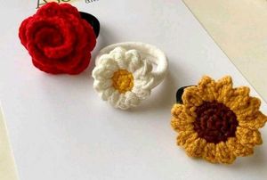 Crochet Cherry Hair Tie