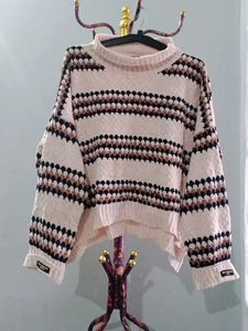 Striped Turtleneck Sweater