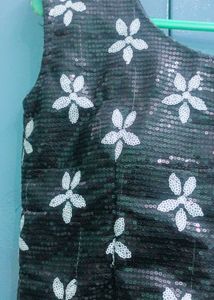 Sequined Floral Blouse