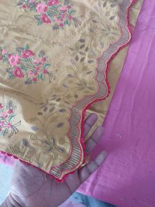 Mustard Kurta With Bottom