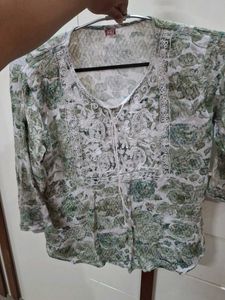 Embroidered Floral Top