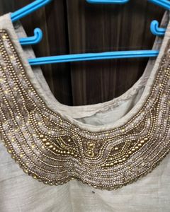 New Organza Golden Suit Set