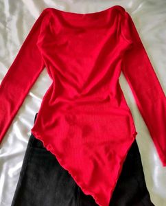 Pinteresty Side Cut One Shoulder Top ❤️