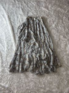 Floral Ruffle Skirt