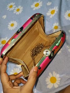 Auto Rickshaw Print Chain Bag