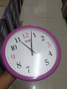 Pink Ajanta Wall Clock