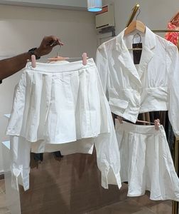 White top &amp; Skirt Set