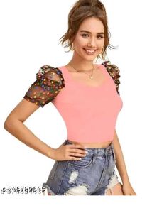 Stylish Pink Crop Top