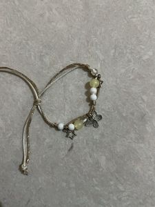 Beaded Butterfly Charm Bracelet