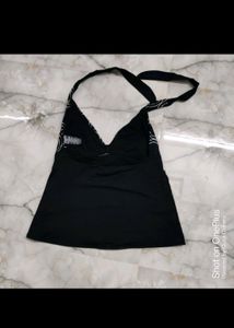 Black - Backless Top Slightly Strechable /30 -34 S