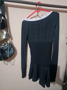 Black Long Sleeve (Wednesday Dress)