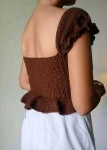 Crochet Button-Up Top
