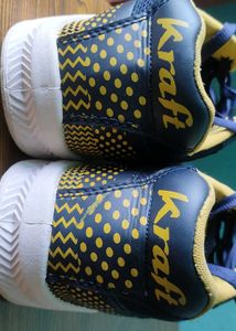 Blue &amp; Yellow Sports Running Shoes