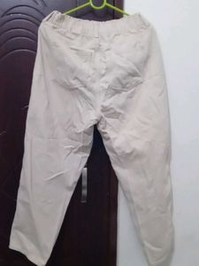Beige Casual Pants