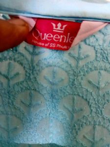 QUEENLEY BLUE MIRROR ANARKALI Kurt