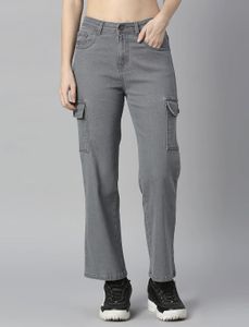 Grey Cargo Jeans
