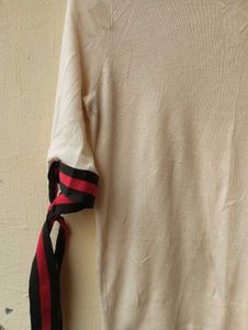 Ribbon Tie Sleeve Top (Women)