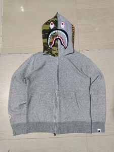 BAPE Shark OG Full ZipHoodie Grey size S