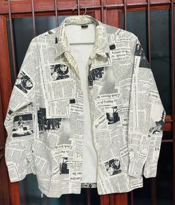 Newspaper Print Shirt