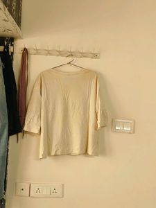 Cream Daily Wear Top For Women