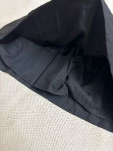 Skirt Shorts Black With Side Belt Pattern