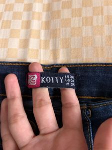 Kotty High Rise- Flared Blue Denim