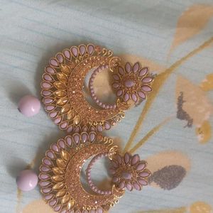Statement Earrings - Gold & Pastel