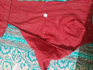 Maroon Choli cut Blouse