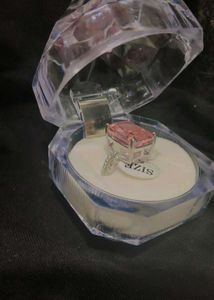 Pure 925 Silver Elegan Pink Stone Ring