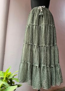 floral long skirt
