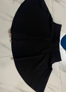 Black Skirt and Blue Top Set