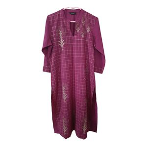 Magenta Kurta And Plazzo Set