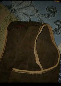 Lace Trim Brown Ladies Panty