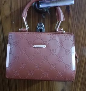 New Elegant Brown Handbag