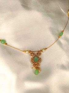 Elegant Green Stone Necklace
