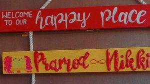 Handmade Wooden Name Plates For Home