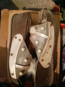Women Transparent Platform Heels Wedges