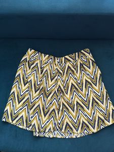 Patterned Mini Skirt