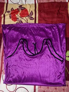 Purple Satin Nighty